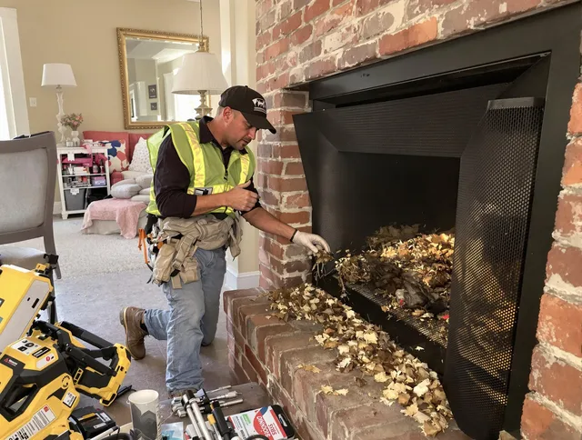Safe screening installation by Walnut Chimney Sweep in Walnut, CA