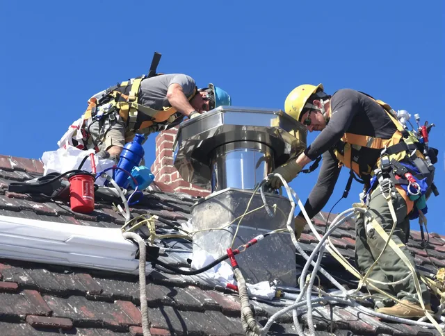 Protective chimney cap installed by Walnut Chimney Sweep in Walnut, CA