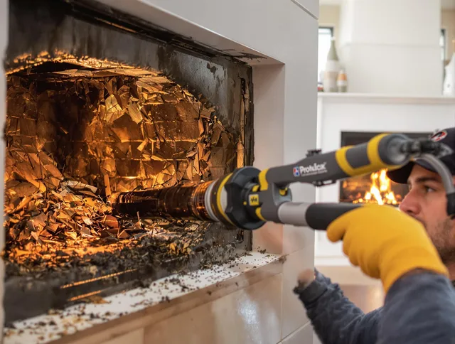 Professional chimney cleaning by Walnut Chimney Sweep in Walnut, CA