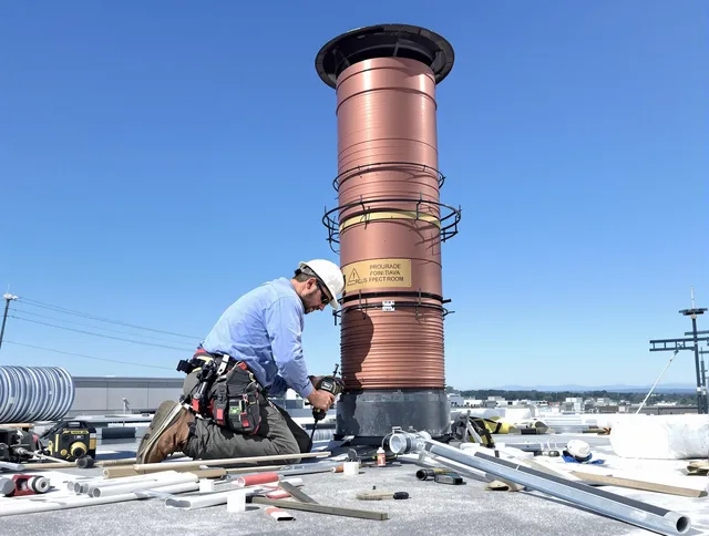 Installed chimney liner by Walnut Chimney Sweep in Walnut, CA