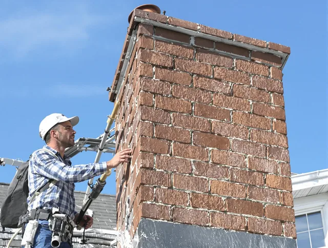 Brickwork for a chimney rebuild by Walnut Chimney Sweep in Walnut, CA