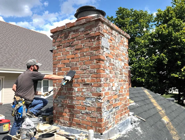 Completed chimney rebuild by Walnut Chimney Sweep in Walnut, CA