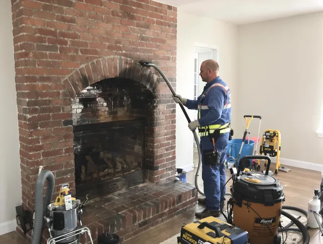 Walnut Chimney Sweep expert performing detailed chimney sweep in Walnut, CA