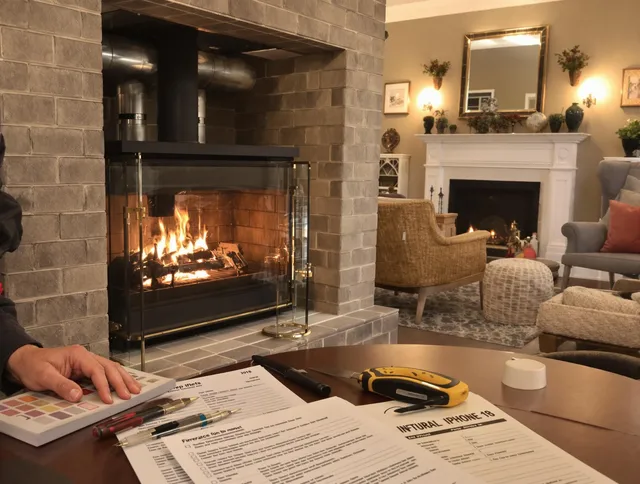 Walnut Chimney Sweep verifying fireplace safety measures in Walnut, CA